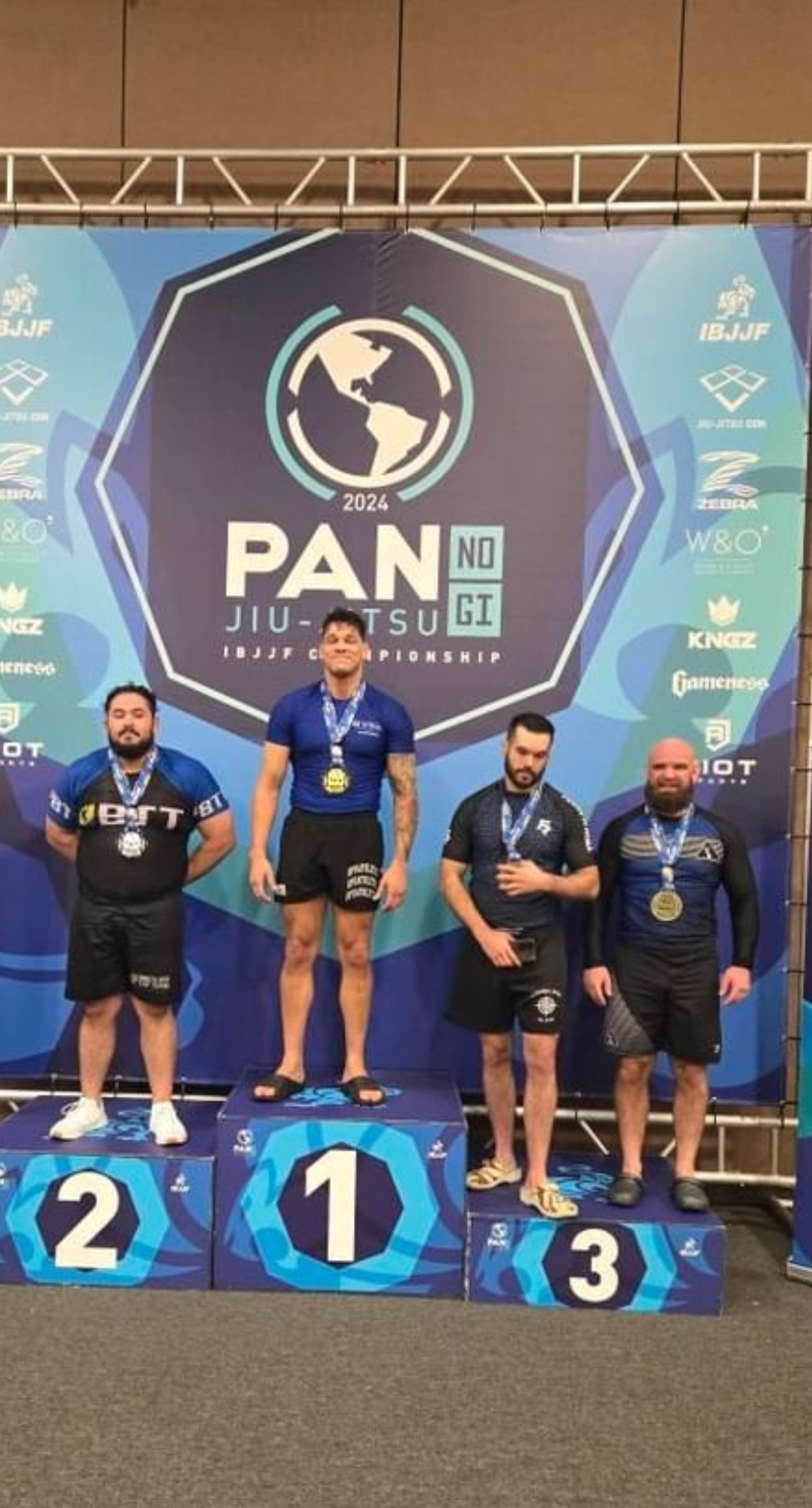 Combat Performance System — 2024 IBJJF Pan No-Gi Championship podium