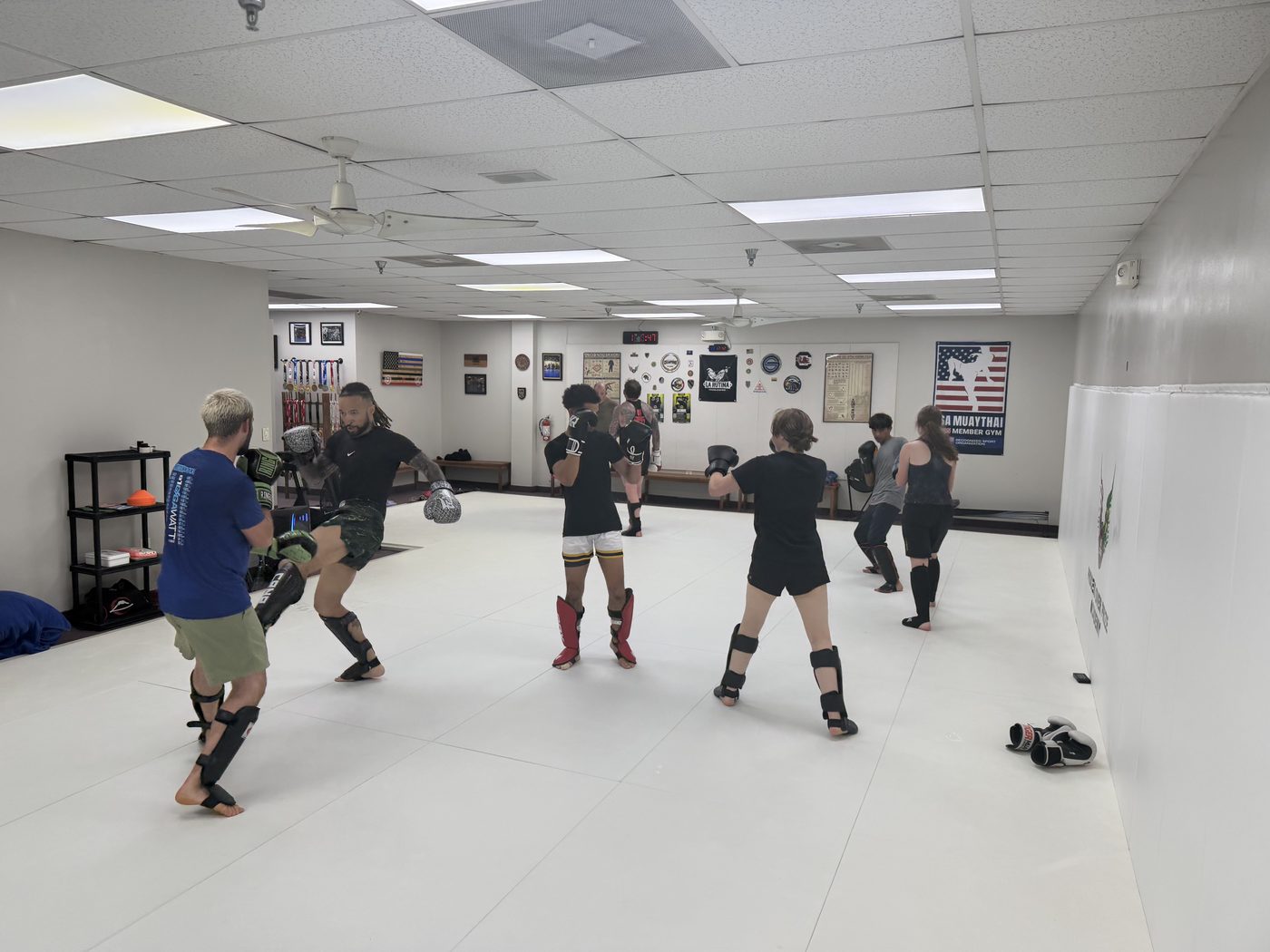 RCTA Muay Thai class in session — the training environment this program is built for